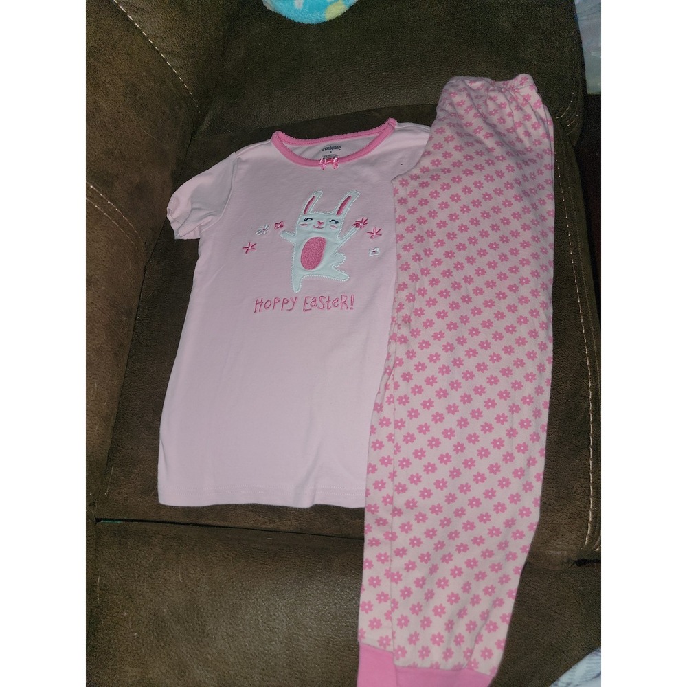 Gymboree hoppy Easter bunny pajamas gymmies size 8